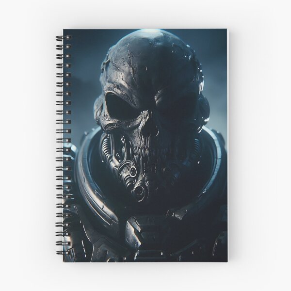 Item preview, Cyberpunk Black Skull Soldier designed and sold by GalleryBrisArt.