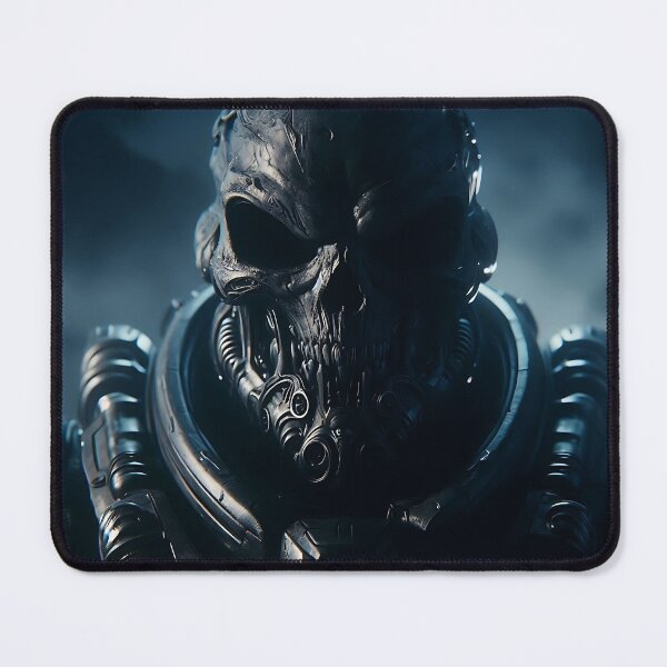 Item preview, Cyberpunk Black Skull Soldier designed and sold by GalleryBrisArt.
