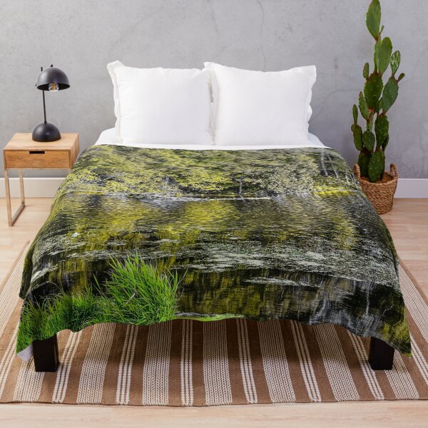 Item preview, Green Reflections on Still Water – Forest Lake Photography designed and sold by aadventures.
