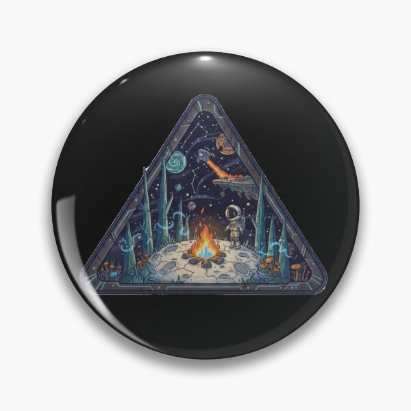 Item preview, Outer Wilds Aesthetic Sticker – Cosmic Nature Art designed and sold by achm.