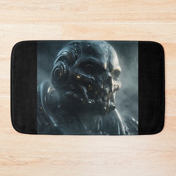 Item preview, Cyberpunk Black Skull Soldier designed and sold by GalleryBrisArt.