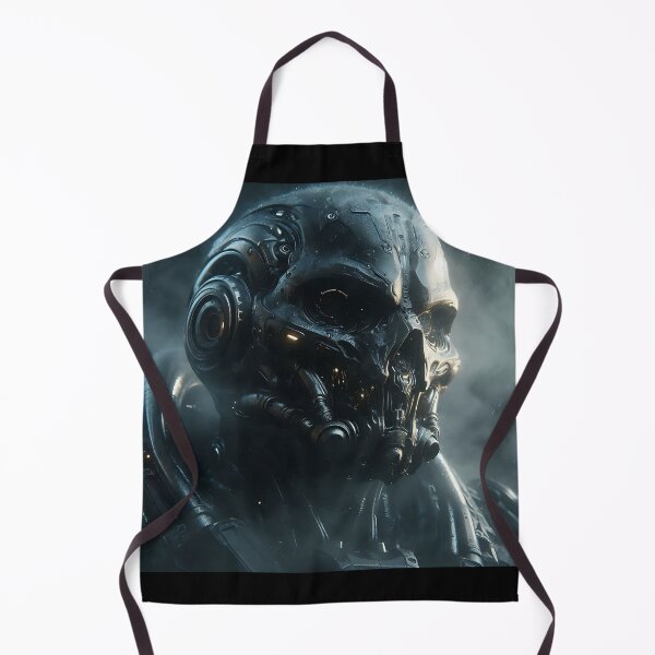 Item preview, Cyberpunk Black Skull Soldier designed and sold by GalleryBrisArt.