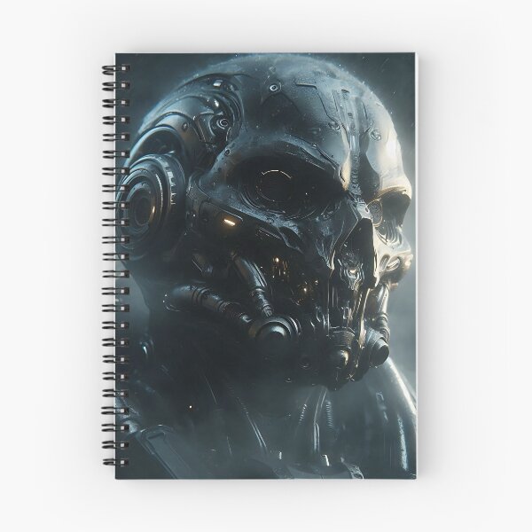 Item preview, Cyberpunk Black Skull Soldier designed and sold by GalleryBrisArt.
