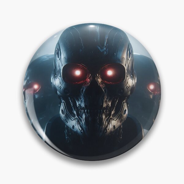 Item preview, Cyberpunk Black Skull Soldier designed and sold by GalleryBrisArt.