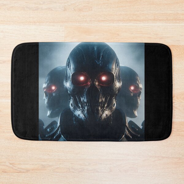 Item preview, Cyberpunk Black Skull Soldier designed and sold by GalleryBrisArt.