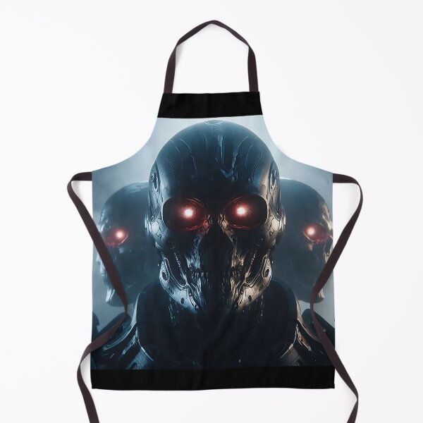 Item preview, Cyberpunk Black Skull Soldier designed and sold by GalleryBrisArt.