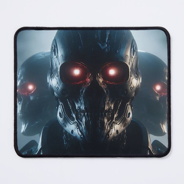Item preview, Cyberpunk Black Skull Soldier designed and sold by GalleryBrisArt.