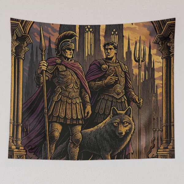 Item preview, Romulus & Remus and Mother Wolf, Roman Founding Brothers designed and sold by EASNFTCOL.