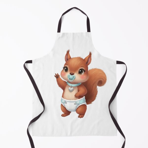 Item preview, Baby Red Squirrel with Pacifier and Diaper designed and sold by CHRIST5000.