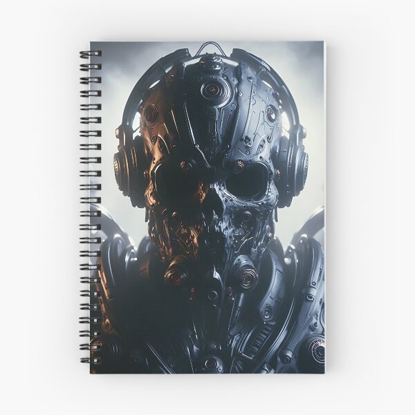 Item preview, Cyberpunk Black Skull Soldier designed and sold by GalleryBrisArt.