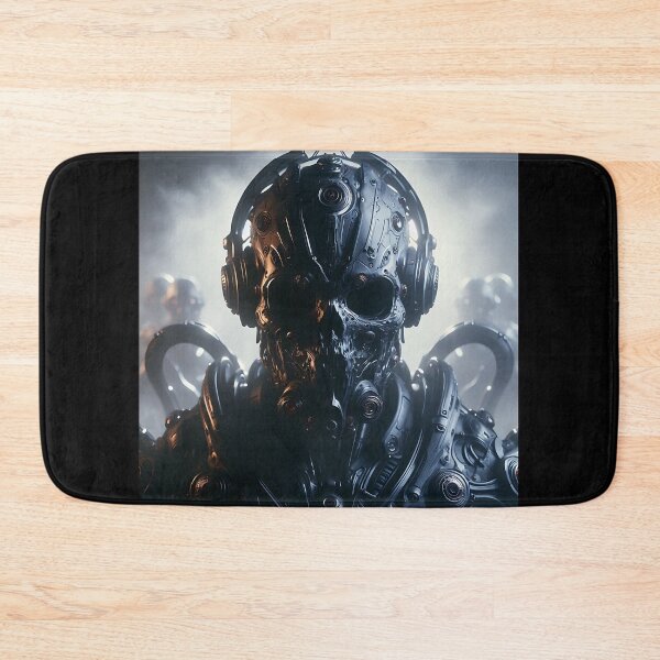 Item preview, Cyberpunk Black Skull Soldier designed and sold by GalleryBrisArt.