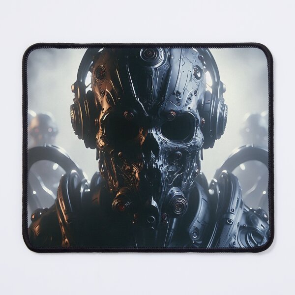 Item preview, Cyberpunk Black Skull Soldier designed and sold by GalleryBrisArt.