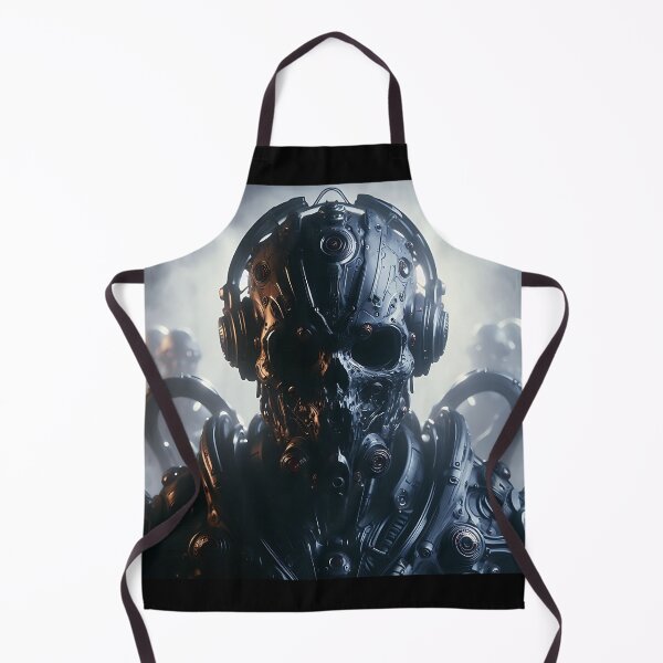 Item preview, Cyberpunk Black Skull Soldier designed and sold by GalleryBrisArt.