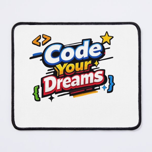 Item preview, **Colorful “Code Your Dreams” Programming Typography Tee** designed and sold by TTrees.