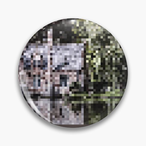 Item preview, Pixelated Willow Tree on the Lake Scene designed and sold by Potato Quality Prints.