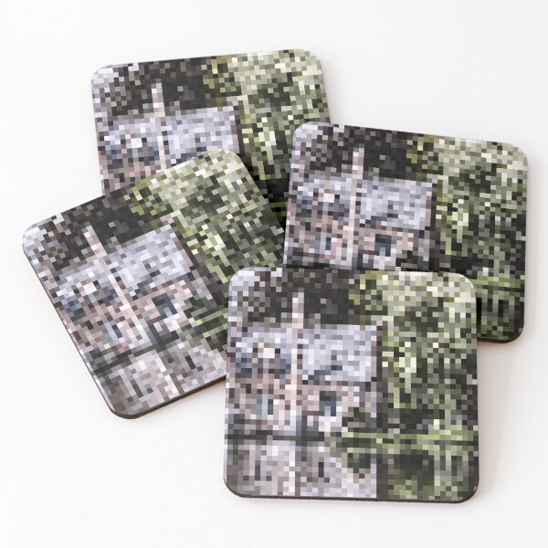 Item preview, Pixelated Willow Tree on the Lake Scene designed and sold by Potato Quality Prints.