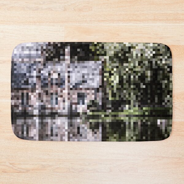 Item preview, Pixelated Willow Tree on the Lake Scene designed and sold by Potato Quality Prints.