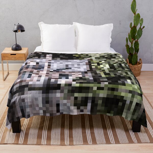 Item preview, Pixelated Willow Tree on the Lake Scene designed and sold by Potato Quality Prints.