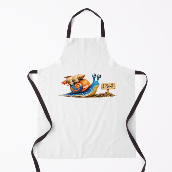 Item preview, Speed Is Relative – Funny Snail Rocket Humor Illustration designed and sold by BTBArtwork.