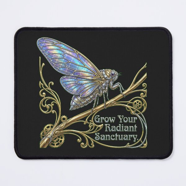 Item preview, Solar Cicada: Futuristic Art Nouveau Biomimicry designed and sold by Thaivi Design.