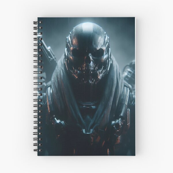 Item preview, Cyberpunk Black Skull Soldier designed and sold by GalleryBrisArt.