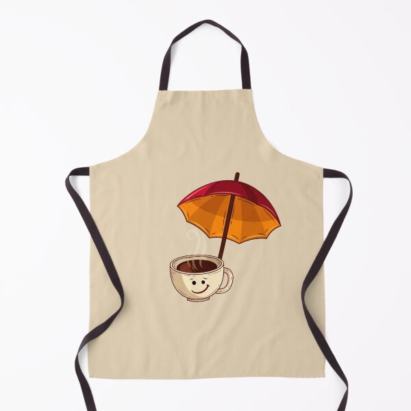 Item preview,  Smiling Cartoon Coffee Cup Holding an Umbrella designed and sold by nada-art.