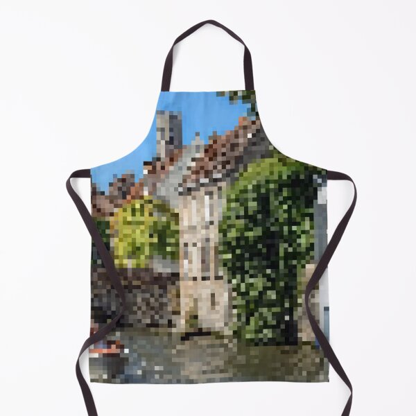 Item preview, Pixelated Belgium Canal Scene designed and sold by Potato Quality Prints.
