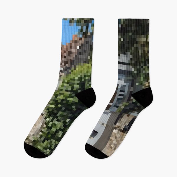 Artikelvorschau, Pixelige Szene aus einem belgischen Kanal entworfen und verkauft von Potato Quality Prints.