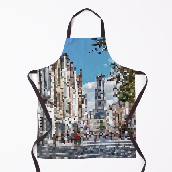 Item preview, Pixelated Belgium Street Scene designed and sold by Potato Quality Prints.