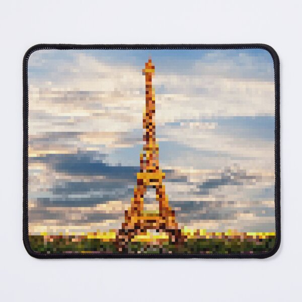 Item preview, Pixelated Bright View of the Eiffel Tower designed and sold by Potato Quality Prints.