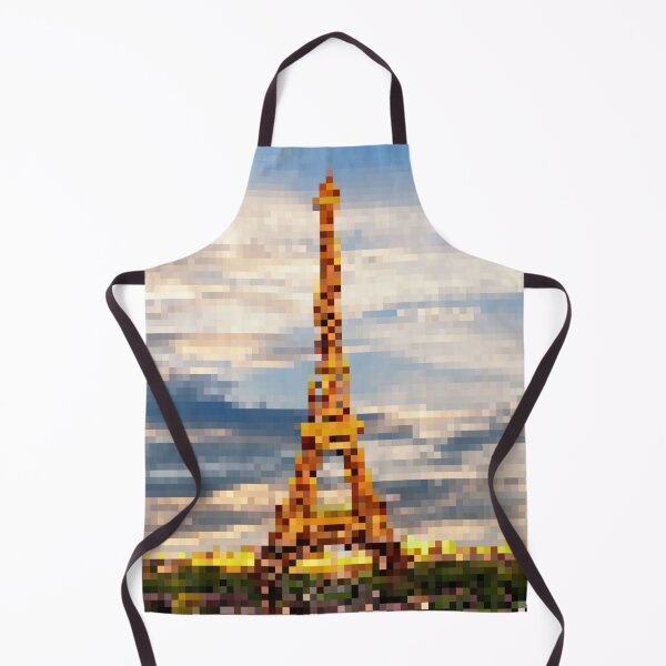 Item preview, Pixelated Bright View of the Eiffel Tower designed and sold by Potato Quality Prints.