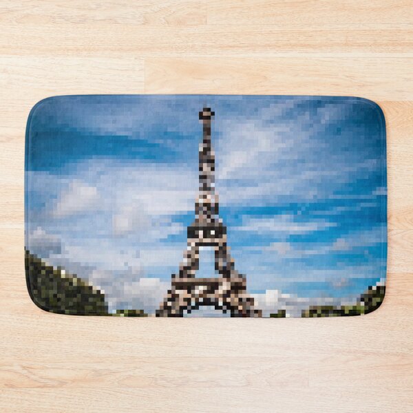 Item preview, Pixelated View of the Eiffel Tower designed and sold by Potato Quality Prints.
