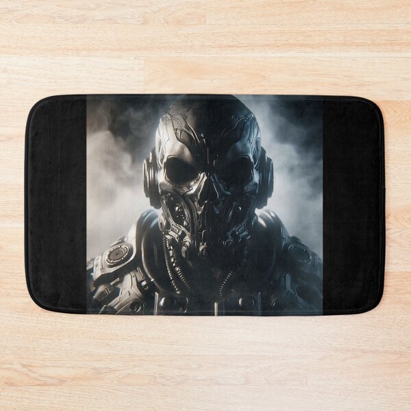 Item preview, Cyberpunk Black Skull Soldier designed and sold by GalleryBrisArt.