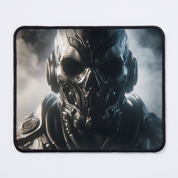 Item preview, Cyberpunk Black Skull Soldier designed and sold by GalleryBrisArt.
