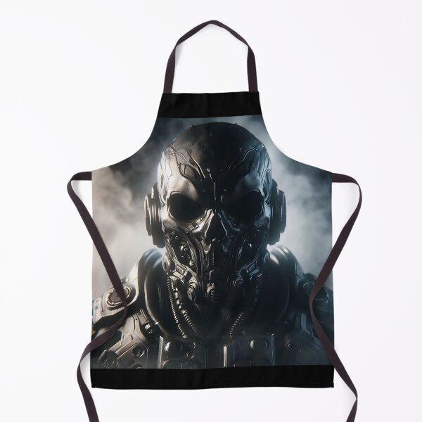 Item preview, Cyberpunk Black Skull Soldier designed and sold by GalleryBrisArt.