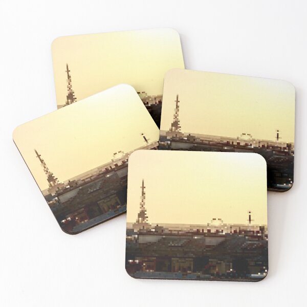 Item preview, Pixelated Paris Skyline designed and sold by Potato Quality Prints.