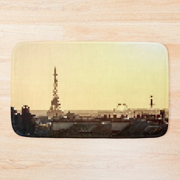 Item preview, Pixelated Paris Skyline designed and sold by Potato Quality Prints.