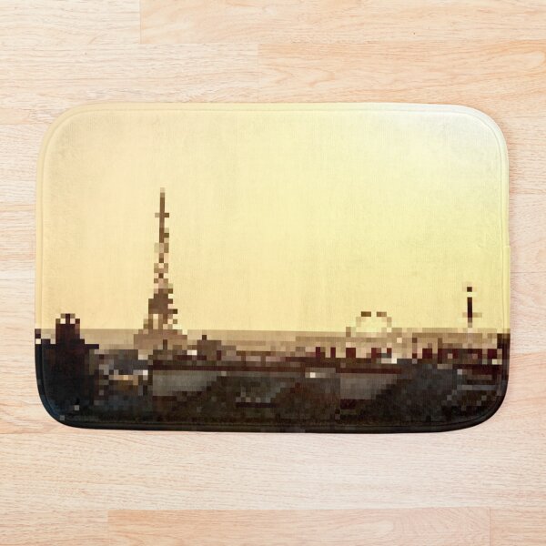 Item preview, Pixelated Paris Skyline designed and sold by Potato Quality Prints.