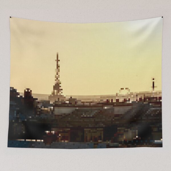 Item preview, Pixelated Paris Skyline designed and sold by Potato Quality Prints.