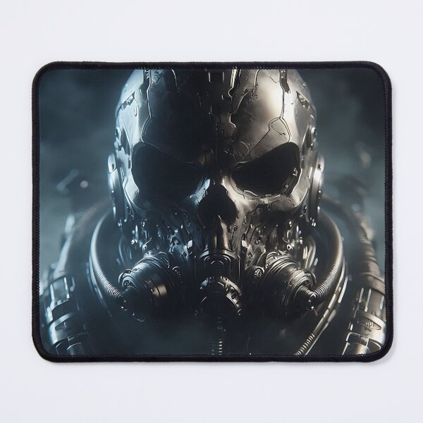 Item preview, Cyberpunk Black Skull Soldier designed and sold by GalleryBrisArt.