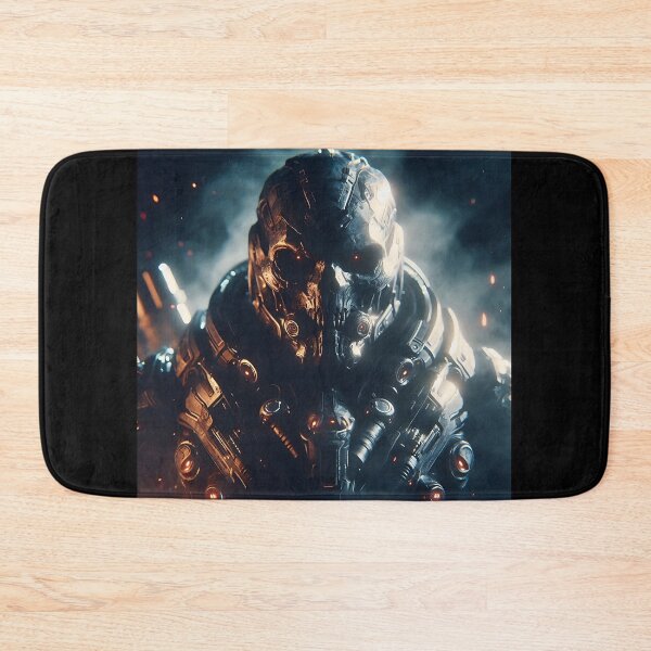 Item preview, Cyberpunk Black Skull Soldier designed and sold by GalleryBrisArt.
