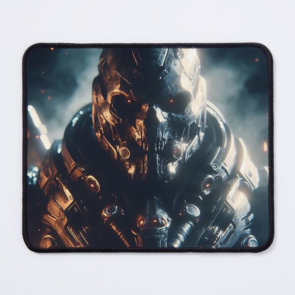 Item preview, Cyberpunk Black Skull Soldier designed and sold by GalleryBrisArt.