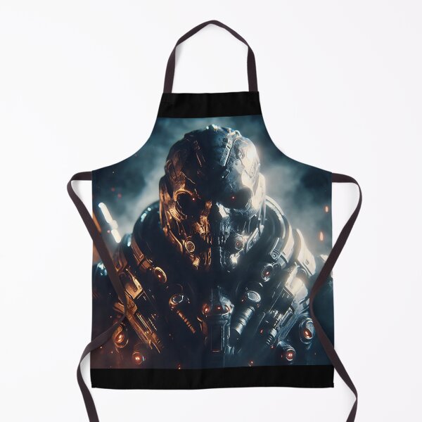 Item preview, Cyberpunk Black Skull Soldier designed and sold by GalleryBrisArt.