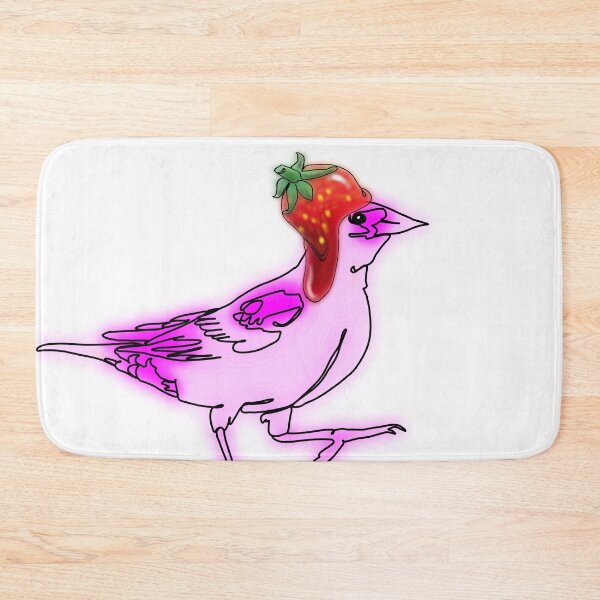 Item preview, Ruby the RedWinged Blackbird Strawberry Hat Bird – animalzinhats designed and sold by Ashley’sAnimalz.
