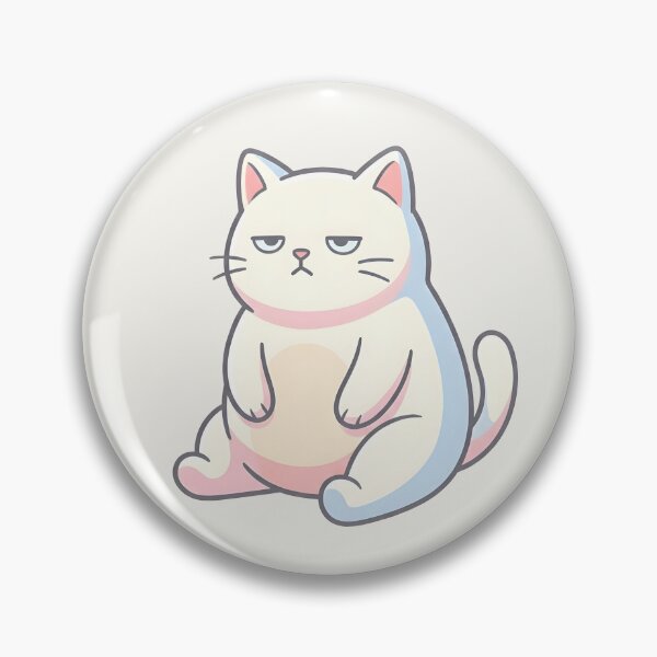 Item preview, Tired Cute Cat – Relatable Minimal Aesthetic Illustration designed and sold by Inna Myrien.