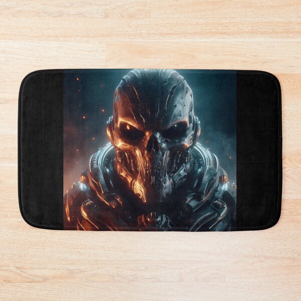 Item preview, Cyberpunk Black Skull Soldier designed and sold by GalleryBrisArt.
