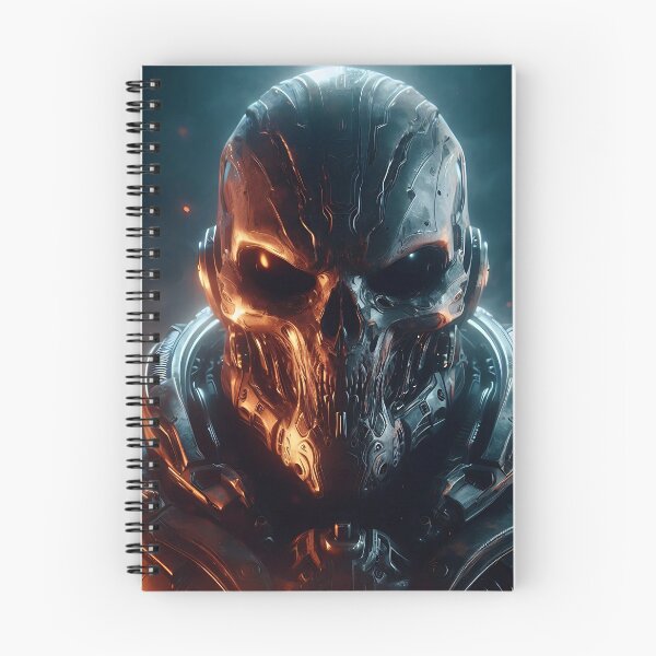 Item preview, Cyberpunk Black Skull Soldier designed and sold by GalleryBrisArt.