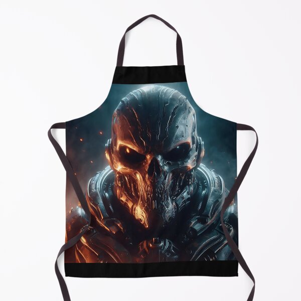 Item preview, Cyberpunk Black Skull Soldier designed and sold by GalleryBrisArt.