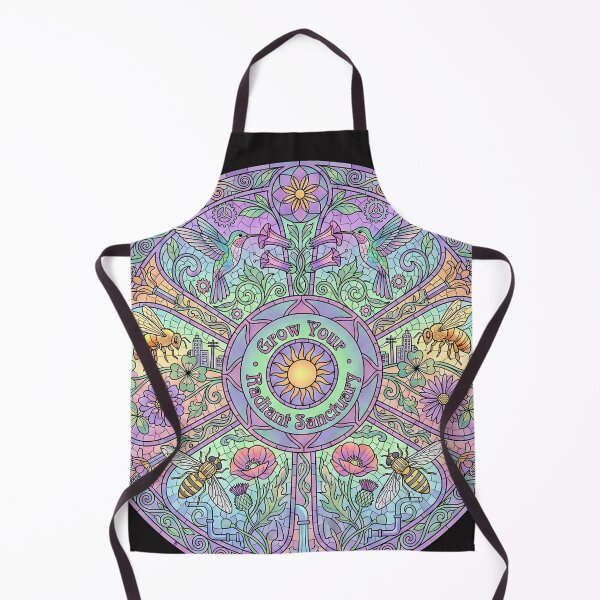 Item preview, Pollinator's Sanctuary Mandala - Art Nouveau Garden Mosaic designed and sold by Thaivi Design.
