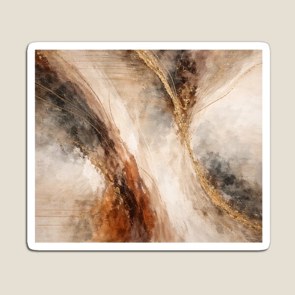 Item preview, Neutral Abstract with Gold Veins designed and sold by druidwolfart.